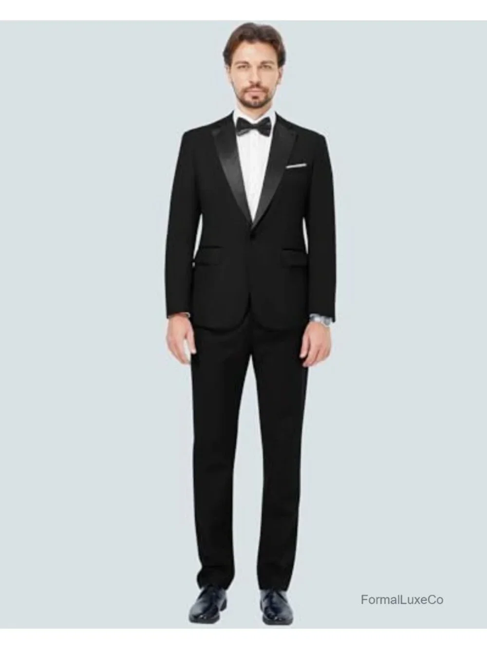 Men's 2-Piece Slim Fit Tuxedo Suit Set Notch Lapel Formal Wedding Party